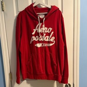Aeropostale Red Pullover with White Logo